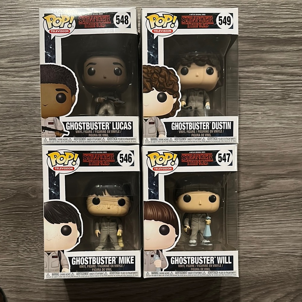 Funko Stranger Things Ghostbuster Pop Figures Set